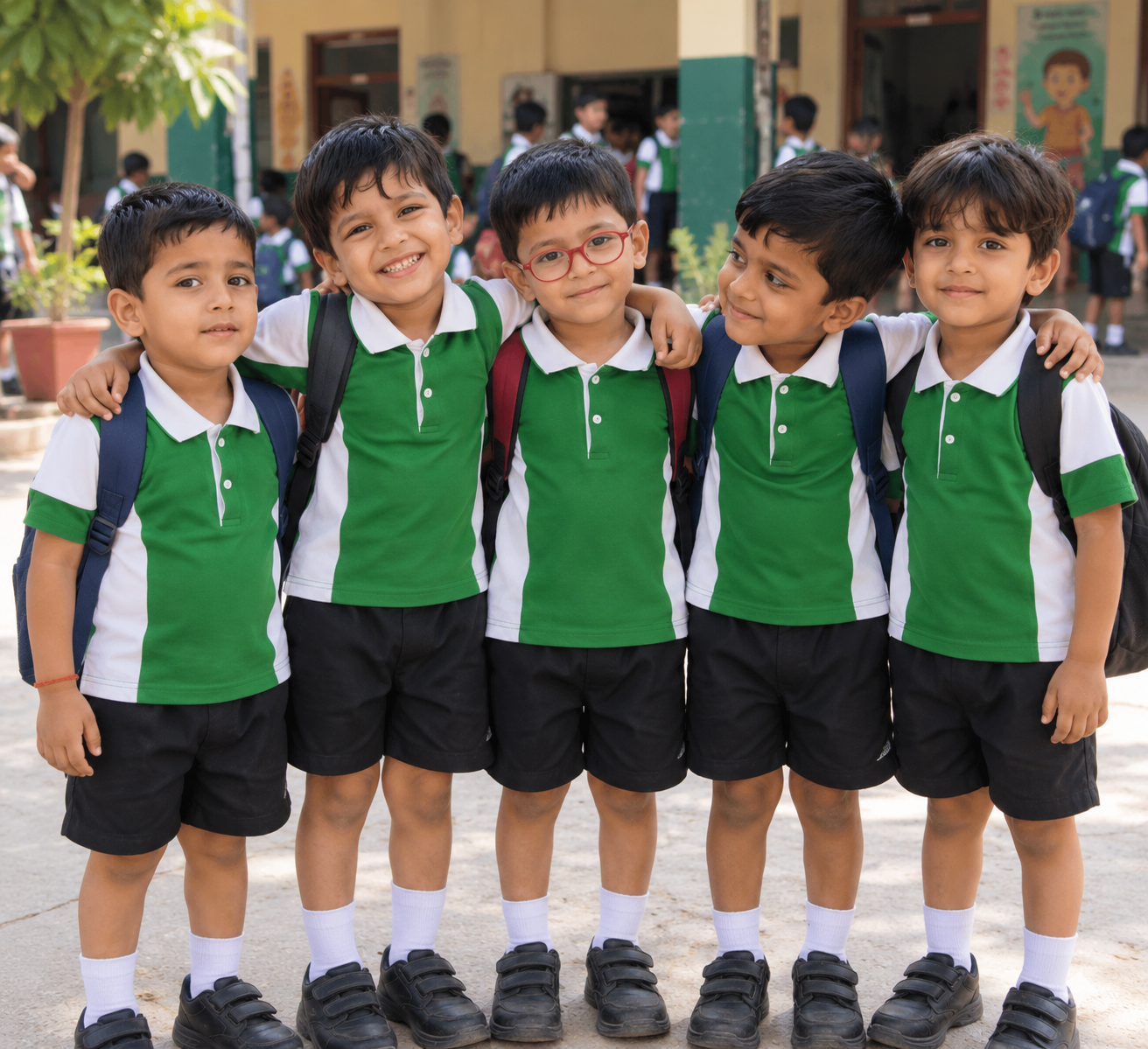 Boys Green Sports School Uniform
